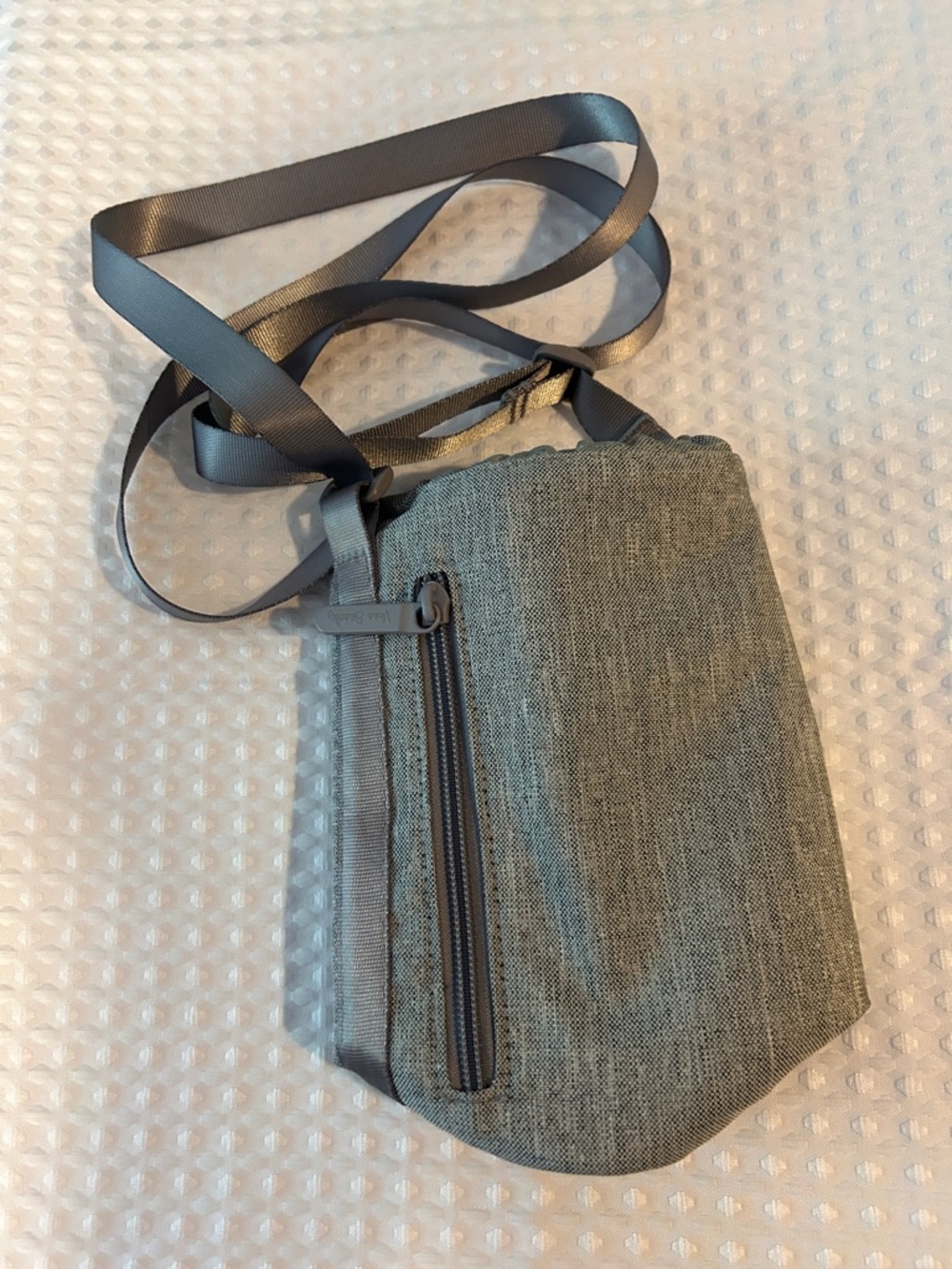 Vera Bradley Gray Compact Crossbody Bag